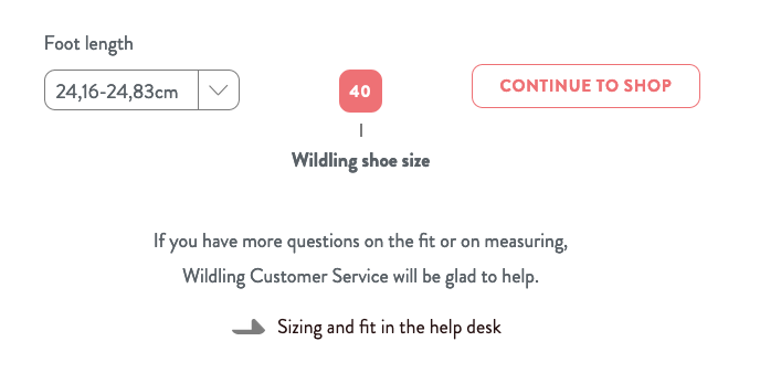 wildlings size finder 