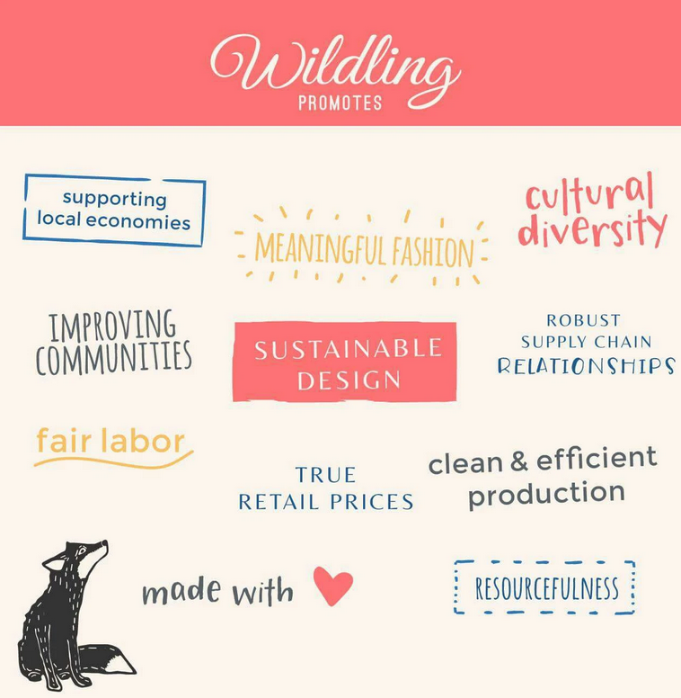 sustainability of wildlings brand