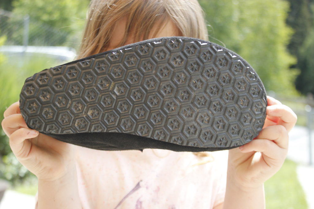 sole of barefoot shoe